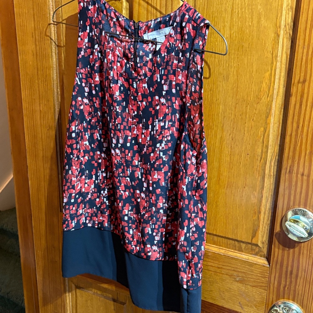 Forever 21 Vibrant Red and Black Blouse